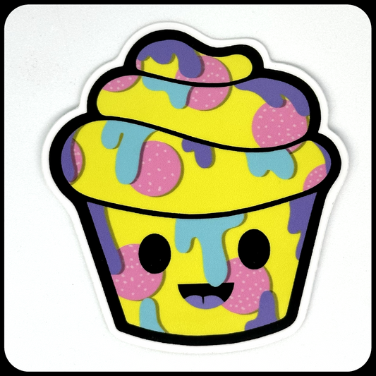Sticker - Retro Pizza Cake